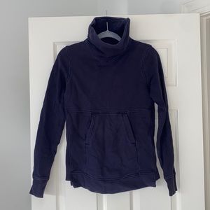 Lululemon Press Pause Turtle Neck Pullover (in NAVY)